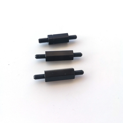 # 4-40 Double Ended Threaded Hex Bracket per il collegamento del telaio Cold Forged M3 10mm Electrophoresis Black Hex Stud