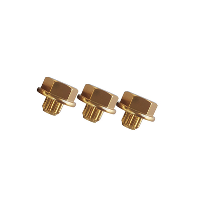 Ribattini di alluminio dell'oro di elettroforesi per i fermi decorativi del chiodo del hub del veicolo per il veicolo modificato