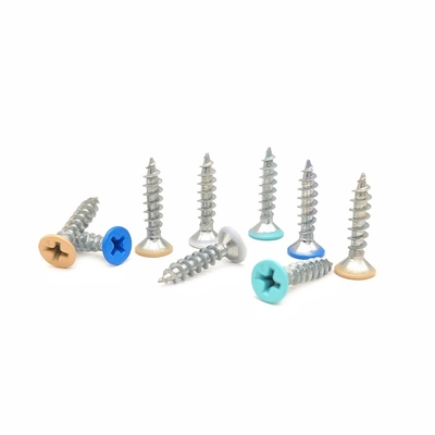 Flat Head Countersunk Cross Tapping Screw Color Dipinti