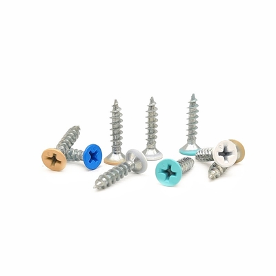 Flat Head Countersunk Cross Tapping Screw Color Dipinti