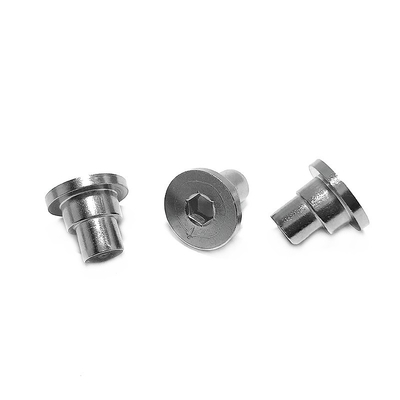 Non standard Hexagonal Eccentric Nail 304 Stainless Steel Solid Flat Round Head Step Rivet Fastener Connector