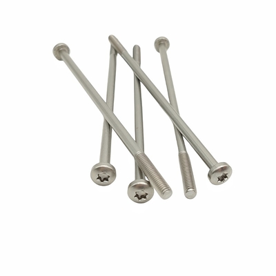 Vetture a testa di pentola in acciaio inossidabile parzialmente filettato Materiale a forma di fiore scanalatura T30 T25 T20 T15 Lunghezza della testa personalizzabile