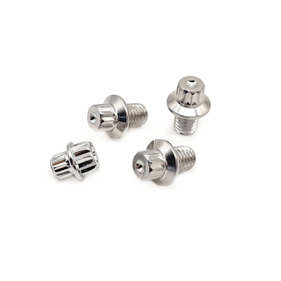 Cromo Placcato Decorativo In acciaio inossidabile viti di sicurezza di alluminio legata pedal chiodo