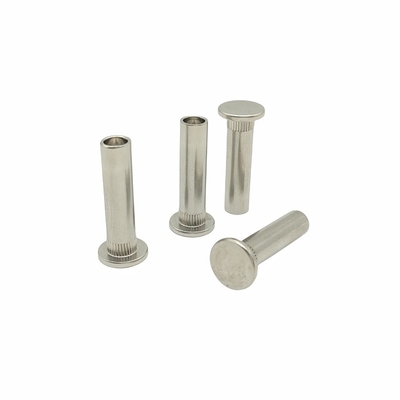 Acciaio inossidabile resistente allo spruzzo di sale Testa piatta Rivetti semi-cavi Rivetti dentati di acciaio inossidabile Rivetti a pressione Rivetto