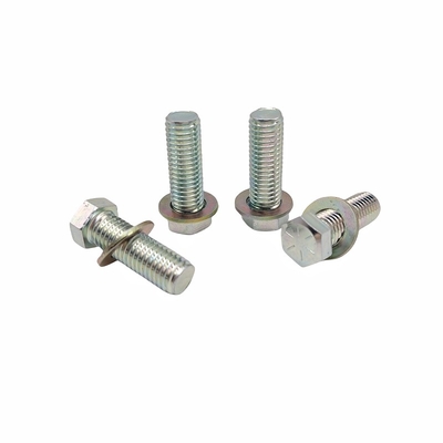 Protezione ambientale all'ingrosso Zinc nero Bolt esterno esagonale colore zinco a filo intero viti a testa esagonale