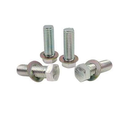 Protezione ambientale all'ingrosso Zinc nero Bolt esterno esagonale colore zinco a filo intero viti a testa esagonale