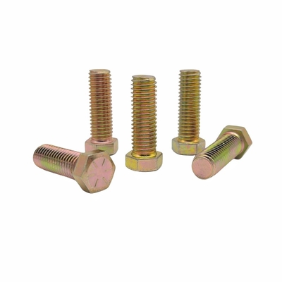 M10*30 Protezione ambientale Colore zinco esterno esagonale bullone elettroforesi nero esagonale vite a denti completi