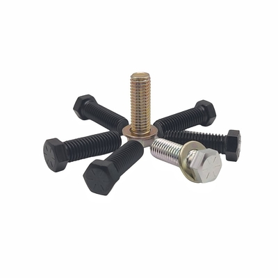 Fabbrica all'ingrosso Protezione ambientale Colore zinco esagonale bullone elettroforesi nero esagonale full dent screw.