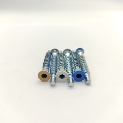 304 SS Furniture Screws Hex Drive Countersunk Self-Tapping Outdoor & Humidity Resistant