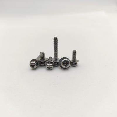 Viti a testa bombata Phillips con rondella Grower zincate M4-M12