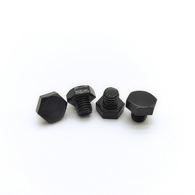 Bullone esagonale M8x1,25mm in acciaio inossidabile 12,3mm Elettrozincato nero
