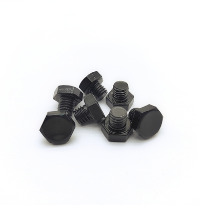 Bullone esagonale M8x1,25mm in acciaio inossidabile 12,3mm Elettrozincato nero