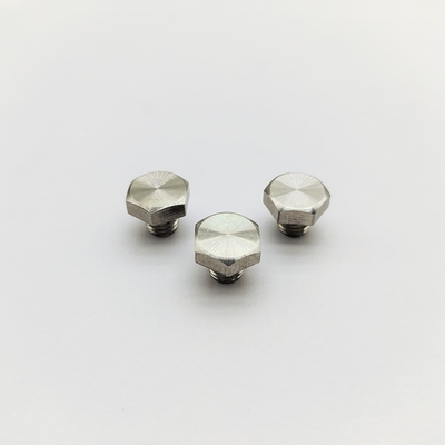 Bulloni ruota M8 cromati, lunghezza 12,3 mm, testa esagonale da 13 mm, acciaio inossidabile