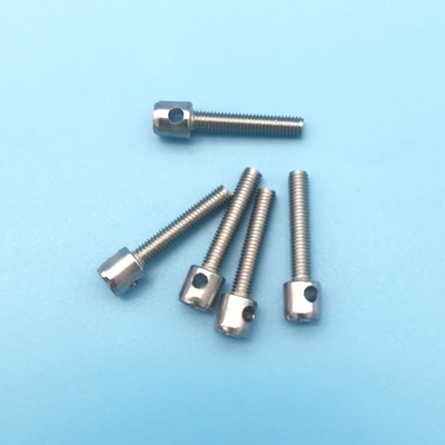 Viti con sigillo di piombo M4 Vite per contatore elettrico Bulloni da tavolo con sigillo per chiodi con foro Bullone in acciaio inossidabile 8mm-50mm Lunghezza - (M4x45mm