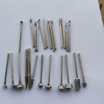 6mm Diamond Rotary Burr Drill Bit con lo stinco di 3mm per lo strumento rotatorio Diamond Nail Head Deburring Tool