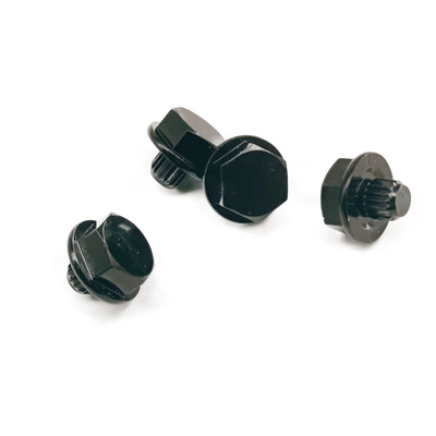 La disposizione d'anodizzazione modificata nera di nuoto elettrica di alluminio della ruota del modello del CD del fiume della decorazione della ruota di automobile fissa HEX12.5*13.2
