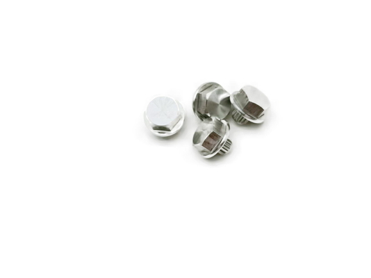 dado esagonale BS 7x14mm decorativi standard dei pezzi meccanici del tornio nero di CNC