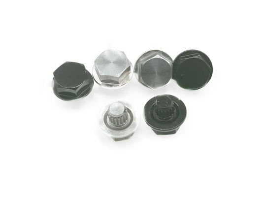 Il hub di ruota nero dell'elettroforesi della lega di alluminio avvita l'altezza capa di M6x1.0 6.8mm