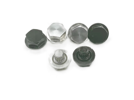 dado esagonale BS 7x14mm decorativi standard dei pezzi meccanici del tornio nero di CNC