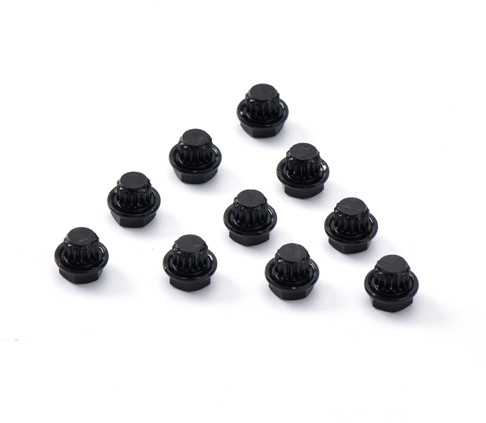 il hub nero dell'elettroforesi decorativa dei chiodi della lega di alluminio della sfortuna di 17mm avvita per il veicolo
