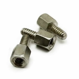 10.8mm Hex lucidato #4-40 Testa di acciaio Standoff vite di acciaio inossidabile Esagonale single Standoff vite