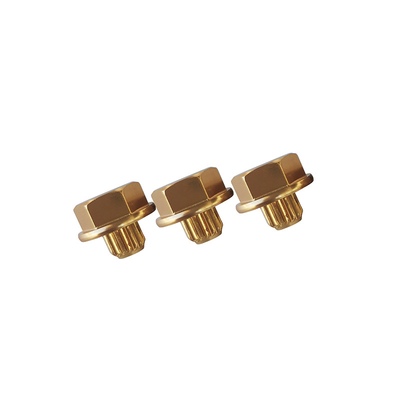Ribattini di alluminio dell'oro di elettroforesi per i fermi decorativi del chiodo del hub del veicolo per il veicolo modificato