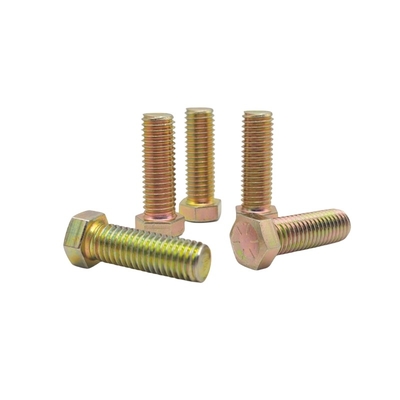 M10*30 Protezione ambientale Colore zinco esterno esagonale bullone elettroforesi nero esagonale vite a denti completi