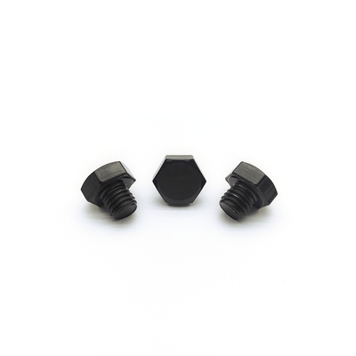 Bullone esagonale M8x1,25mm in acciaio inossidabile 12,3mm Elettrozincato nero